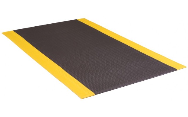 Picture of buyMATS 20-163-0903-20000300 2 x 3 ft. Safety Soft Foot Mat Standard Black & Yellow