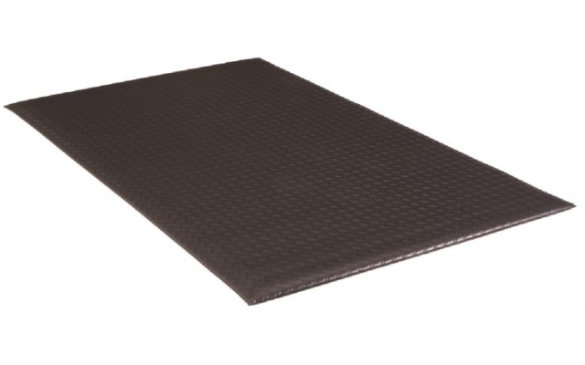 Picture of buyMATS 20-570-0903-30001200 3 x 12 ft. Diamond Deluxe Soft Foot Mat Black & Yellow