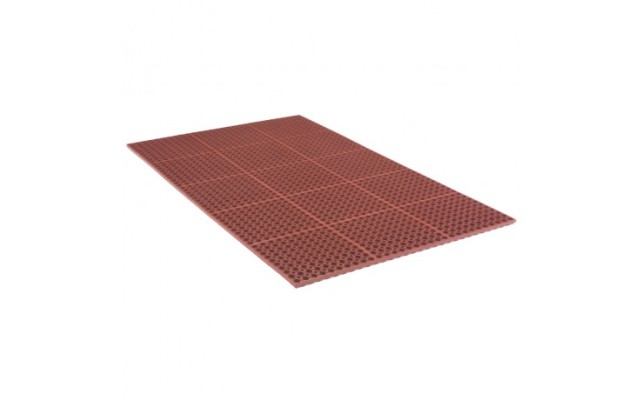 Tru Tread Grease-Proof Mat - Red - 3 x 5 ft.