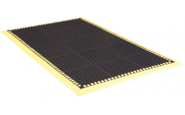 Tru Tread Grease-Resistant Mat - Black - 3 ft. x 5 ft.