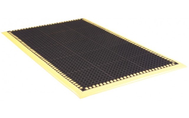 Safety Tru Tread 4-Sided Mat - Black & Orange
