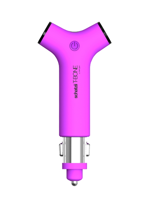 Picture of Clear Gear STB-003 T-BONE 3 in 1 - Car Charger- Power Bank- LED Flashlight - Purple