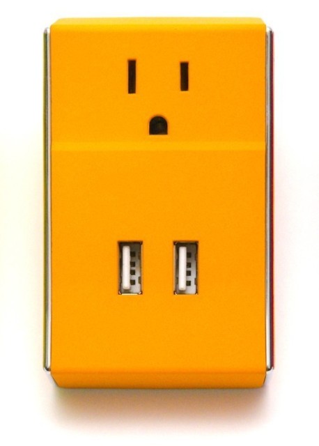 Picture of Clear Gear SW-002 Wally - Dual USB Plush DC Wall Charger- Burnt Orange