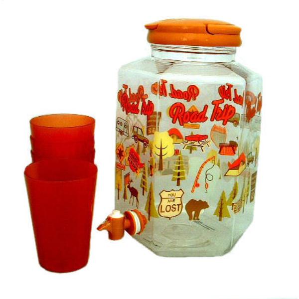 Picture of DDI 840849056574 Road Trip Drink Dispenser & 4 Tumblers - Pack Of 6