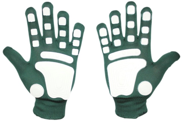 Picture of Fan Hands 999691 Clap-Enhancing Gloves  Forest Green - Small-Medium