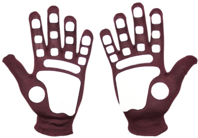 Picture of Fan Hands 999752 Clap-Enhancing Gloves  Maroon - Small-Medium
