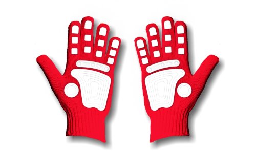 Picture of Fan Hands 999868 Clap-Enhancing Gloves  Red - Youth