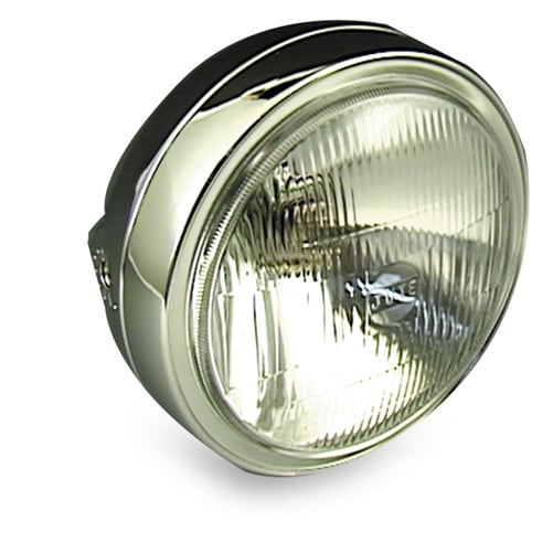 Headlight Unit - Chrome With H4 Bulb