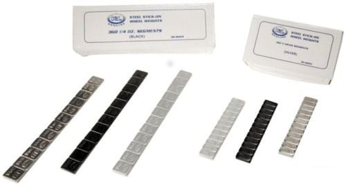 Steel Stick-On Wheel Weights - Chrome