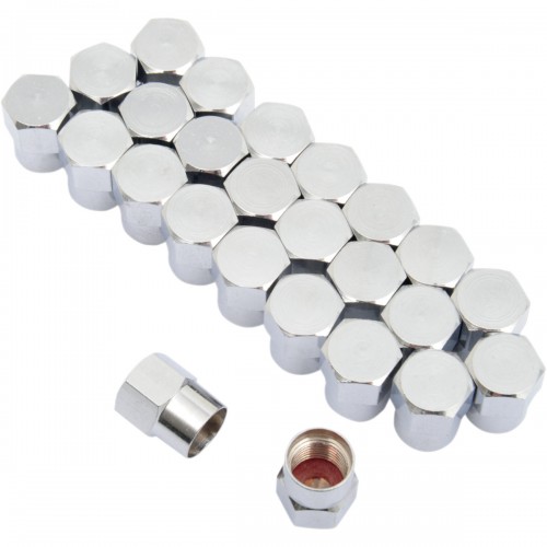 32-8196 Chrome Valve Stem Cap - Pack 25
