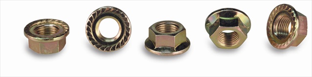 Flange Nut - Gold - 12 mm. Iso Flange Nut