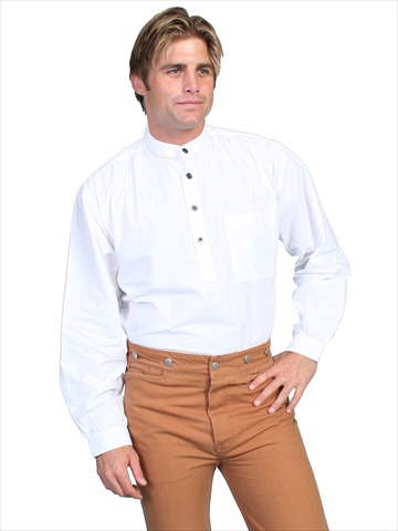 Picture of Scully RW013-WHT-S Men Rangewear Shirt - White, Small