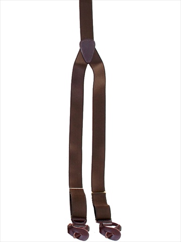Picture of Scully RW040FS-BRN-ONE Mens Rangewear Y-Back French Satin Suspender, Brown, One Size