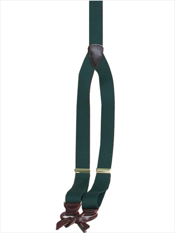 Picture of Scully RW040S-HUN-ONE Mens Elastic Y-Back Rangewear Suspender- Hunter Green- One Size