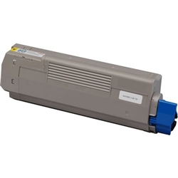 Picture of Oki-Okidata CO6150Y 43865717 Compatible Yellow Toner Cartridge