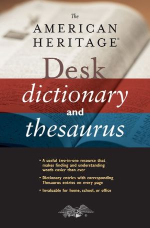 Picture of 9780544176188 The American Heritage Desk Dictionary And Thesaurus