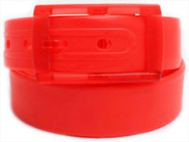 Picture of Best Desu 17854RD Colorful Silicone Waist Belt- Red