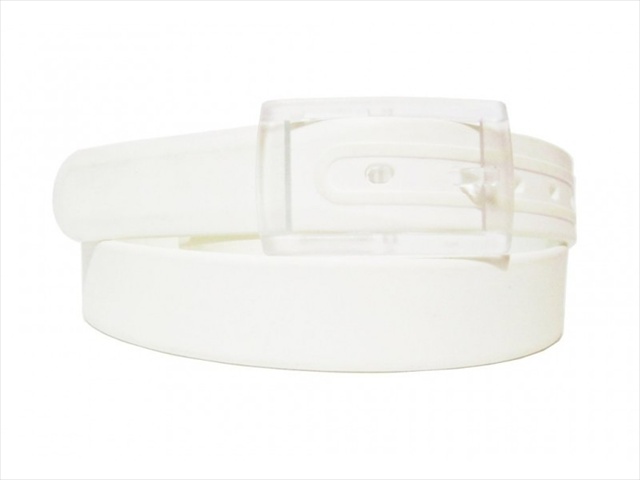 Picture of Best Desu 17854WT Colorful Silicone Waist Belt- White