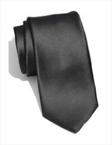 Best Desu 17753DG Casual Stylish Slim Necktie, Dark Gray