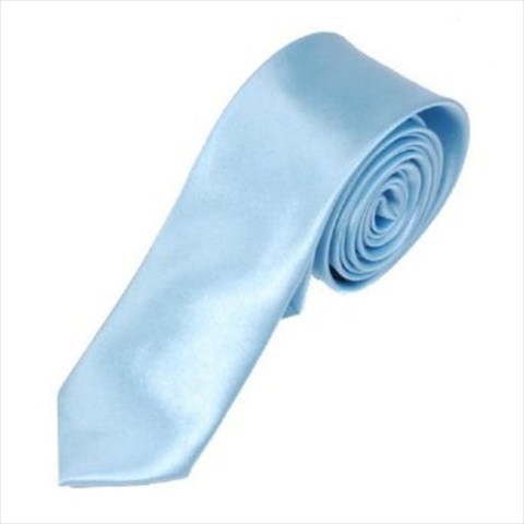 Best Desu 17753SB Casual Stylish Slim Necktie, Sky Blue