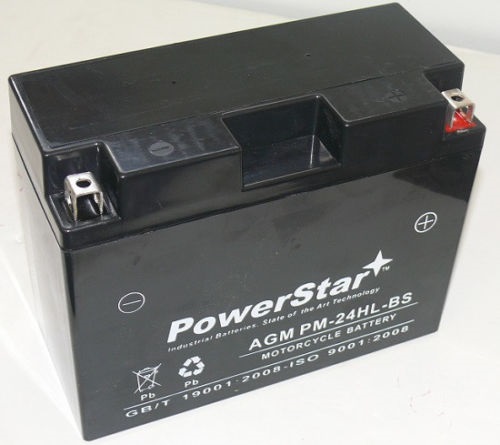 PM-24HL-BS AGM Maintenance-free Power Sports Battery -  PowerStar