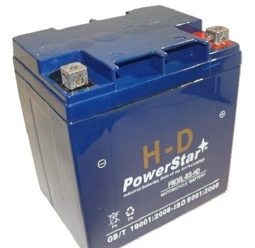 Picture of PowerStar PM30L-BS-HD-10 Harley-Davidson Ytx30L-Bs Atv Battery For Polaris Sportsman 500 600 700 800 850 Fs Wid- Military 700Cc 2002-2008