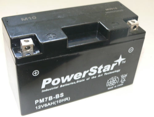 Picture of PowerStar PM7B-BS-13 Battery UT7B-4 YT7B-BS for Kawasaki KLX400R KLX400SR Suzuki DR-Z400 E S SM