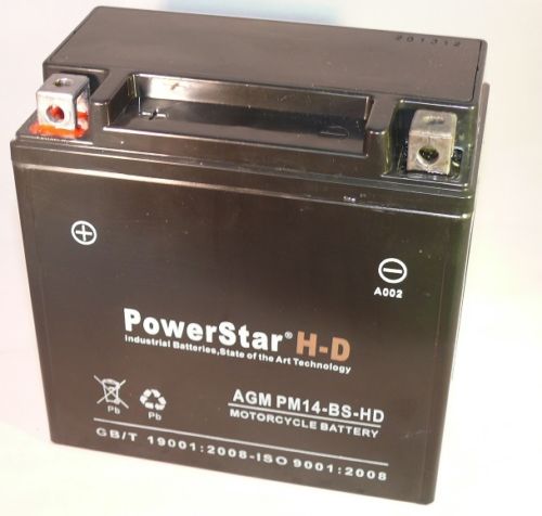 Picture of PowerStar PM14-BS-HD-155 230Cca Ytx14-Bs Motorcycle Battery