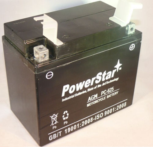 PS-625 -011 Replacement Battery For Kawasaki 400 Js400 1976 -  PowerStar, PS-625 POWERSTAR-011