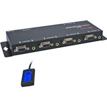 PV1447875 4 x 1 250Mhz 4-Port Vga Video & Audio Share Switch With Remote