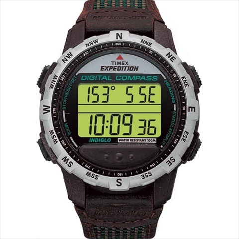 048148778627 Expedition Digital Compass - Brown & Green -  Timex, PV1793587