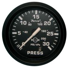 Picture of Faria Beede Instruments 759266128101 2 In. Euro Black Water Pressure Gauge Kit - 30 PSI