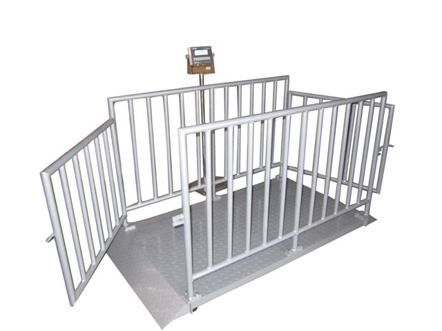 Picture of Optima Scales OP-930-5x3-5k Caged Livestock Scale - 5 x 3 ft.
