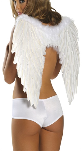 Picture of Roma Costume 14-1361-WHT-O-S Feather Wings- One Size - White