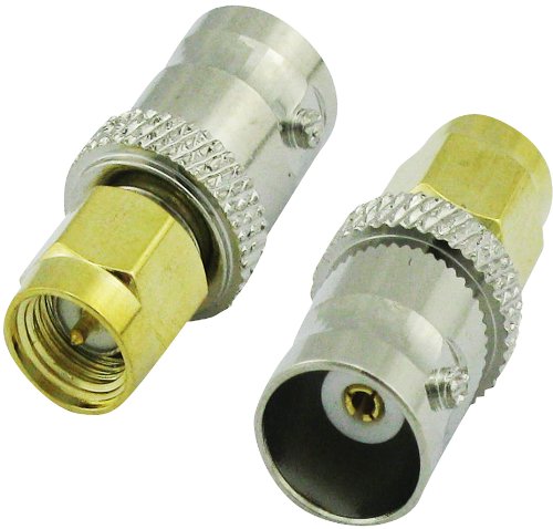 SMA Male to BNC Female Plug RF Adapter Coax Coaxial Connector -  FiveGears, FI128419