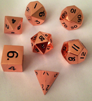 LIC003 16 mm. Copper Metal Dice Set