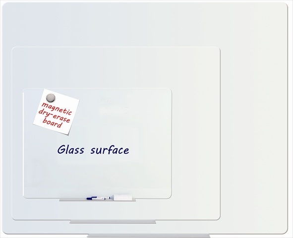 24 x 36 in. Magnetic Tempered Glass Dry Erase Board