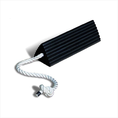 RC5521-S Rubber Triangular Wheel Chock with 21 in. Connecting Rope, Single