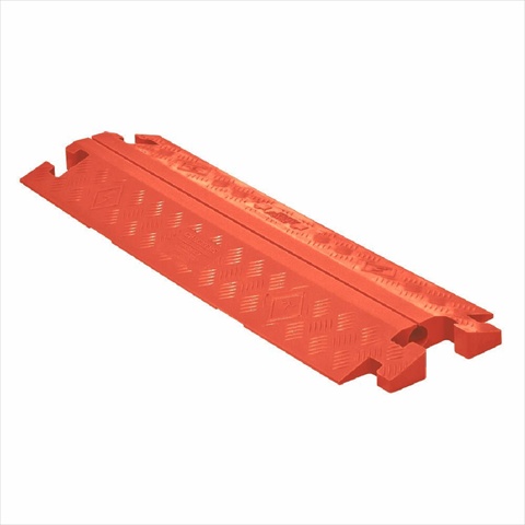 CP1X225-GP-O 2.25 in. Polyurethane Heavy Duty General Purpose 1 Channel Open Top Cable Protector, Orange