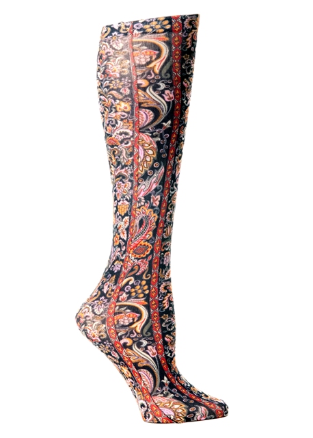 8-15 mmHg Black Versache Therapeutic Compression Sock - Women