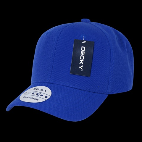 1015-RYL Acrylic Curved Bill Snapbacks- Royal