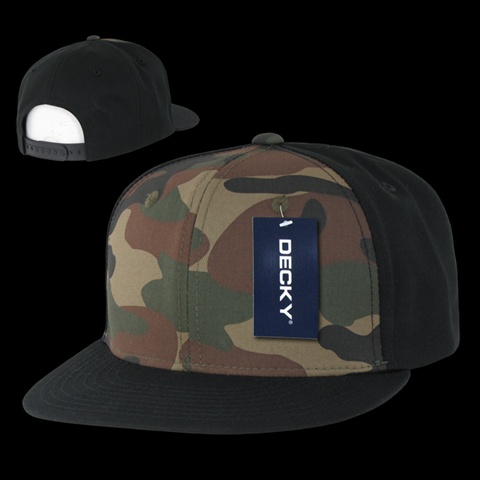 1049-BWB Camo Cotton Snapbacks