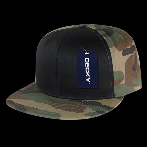 1049-WBW Camo Cotton Snapbacks