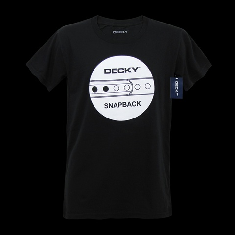 Snapback Tee - Black - Large