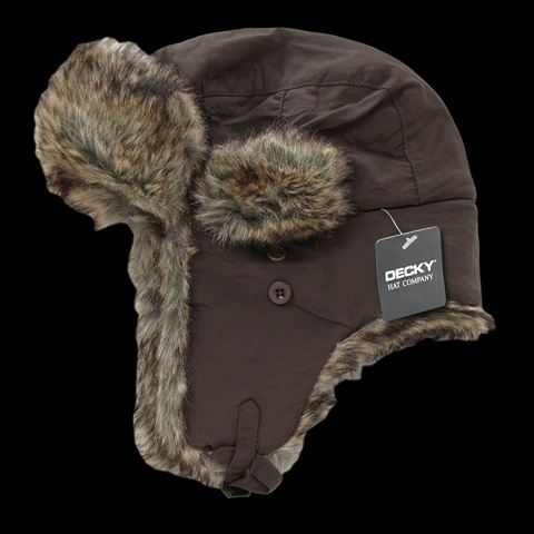 777-PL-BRN-06 Aviator Hats- Brown - Small & Medium