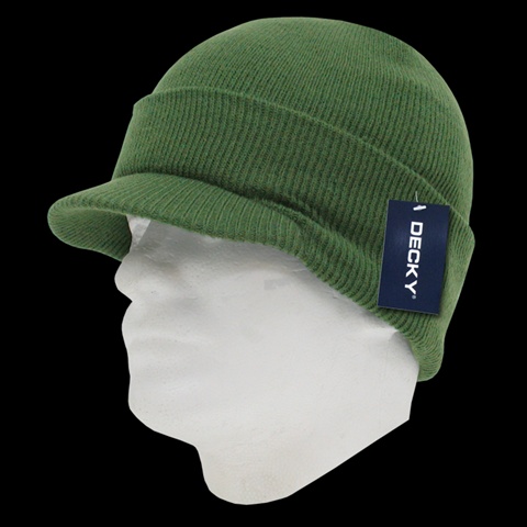 8009-OLV Jeep Caps- Olive