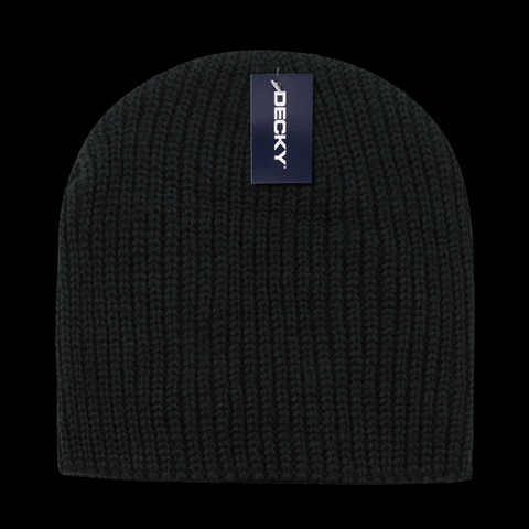 Waffle Beanies- Black