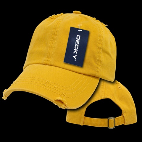 Vintage Frayed Polo Caps- Mango
