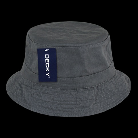 961-PL-CHA-06 Polo Bucket Hat- Charcoal - Small & Medium
