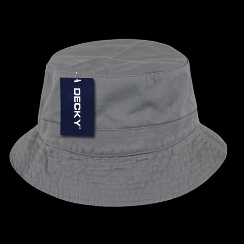 Polo Bucket Hat- Grey - Small & Medium
